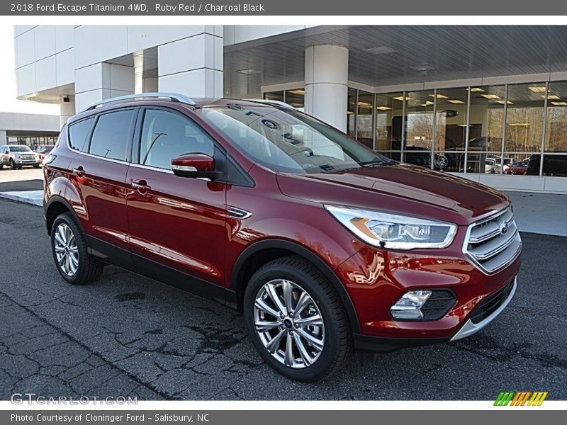 Ruby Red / Charcoal Black 2018 Ford Escape Titanium 4WD