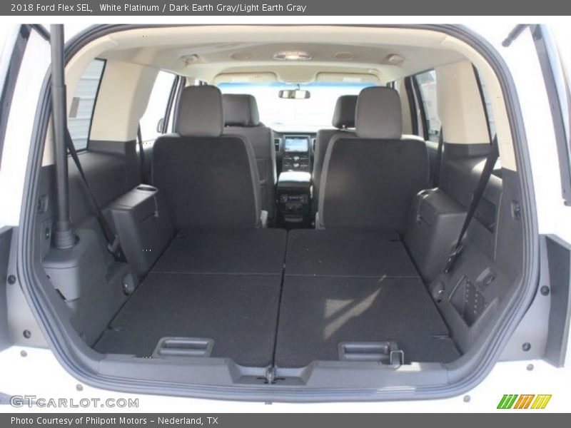 White Platinum / Dark Earth Gray/Light Earth Gray 2018 Ford Flex SEL