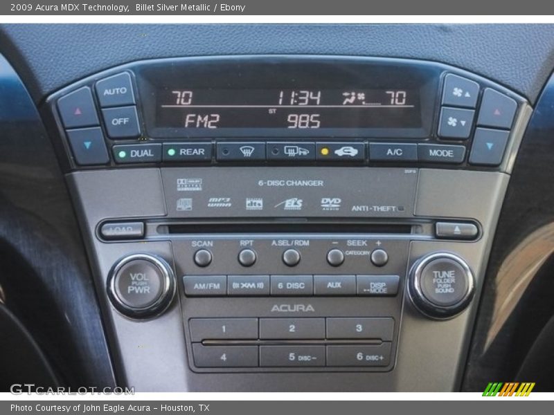 Billet Silver Metallic / Ebony 2009 Acura MDX Technology