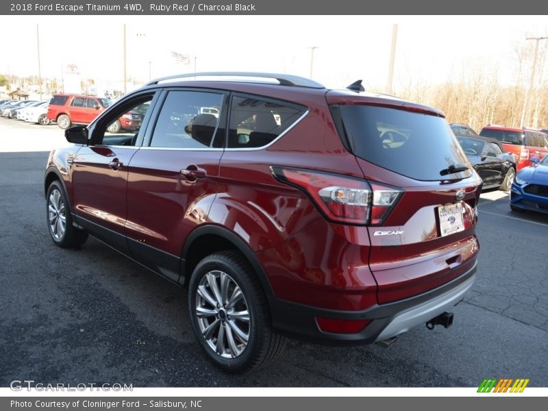 Ruby Red / Charcoal Black 2018 Ford Escape Titanium 4WD