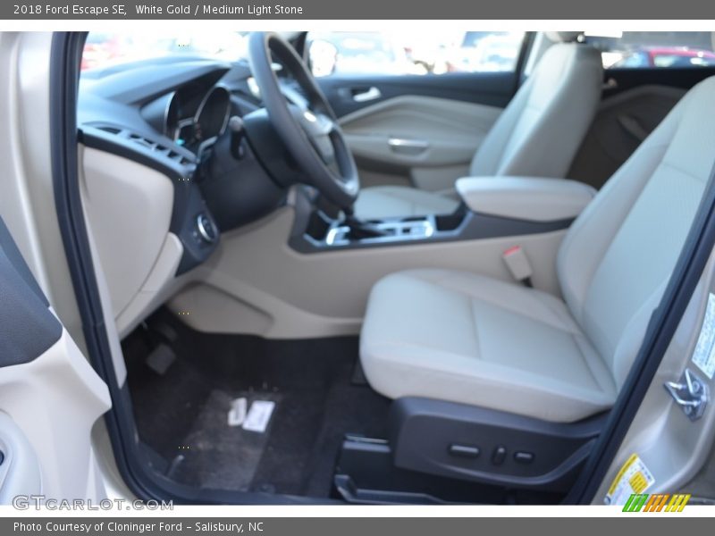 White Gold / Medium Light Stone 2018 Ford Escape SE