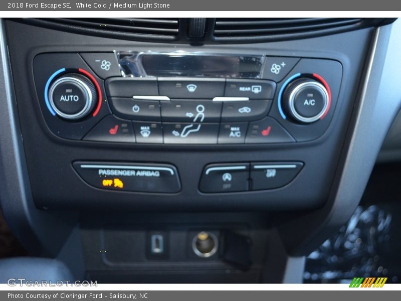 White Gold / Medium Light Stone 2018 Ford Escape SE