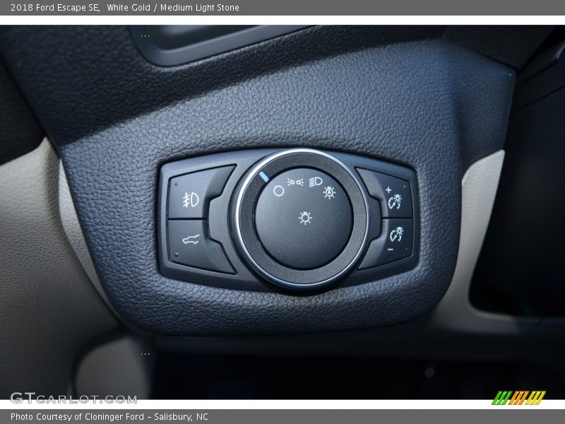 White Gold / Medium Light Stone 2018 Ford Escape SE