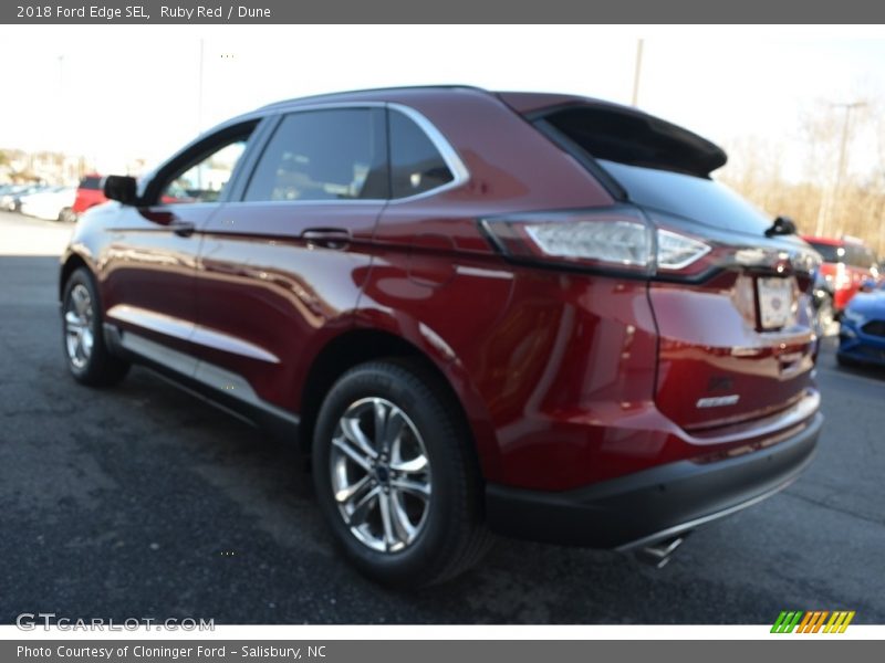 Ruby Red / Dune 2018 Ford Edge SEL