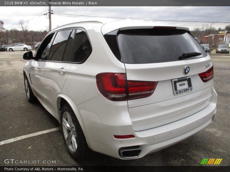 Mineral White Metallic / Black 2018 BMW X5 xDrive50i