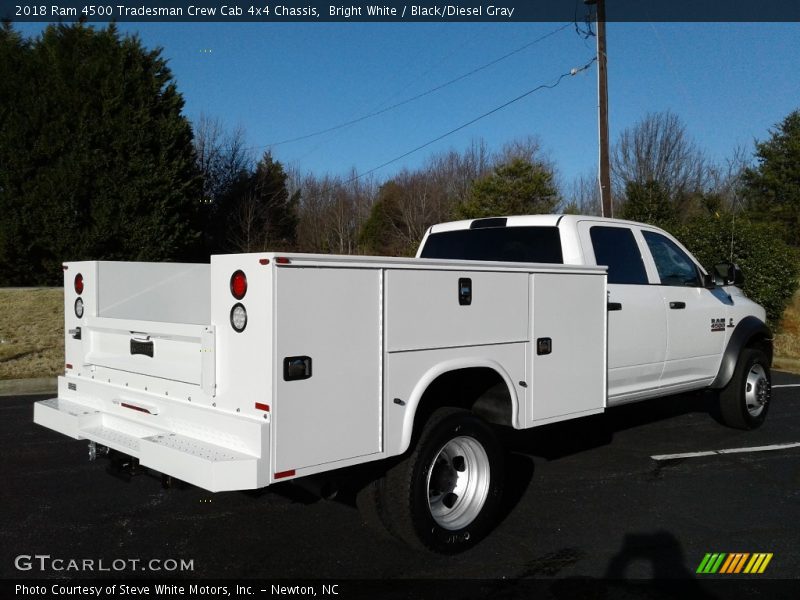Bright White / Black/Diesel Gray 2018 Ram 4500 Tradesman Crew Cab 4x4 Chassis
