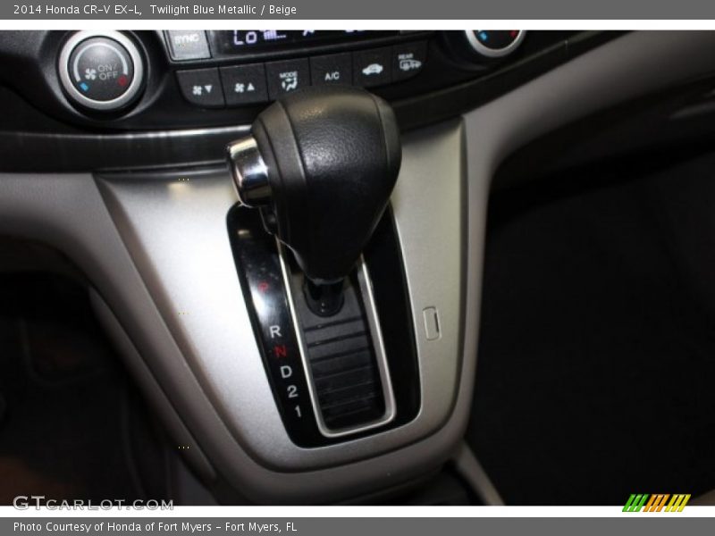 Twilight Blue Metallic / Beige 2014 Honda CR-V EX-L