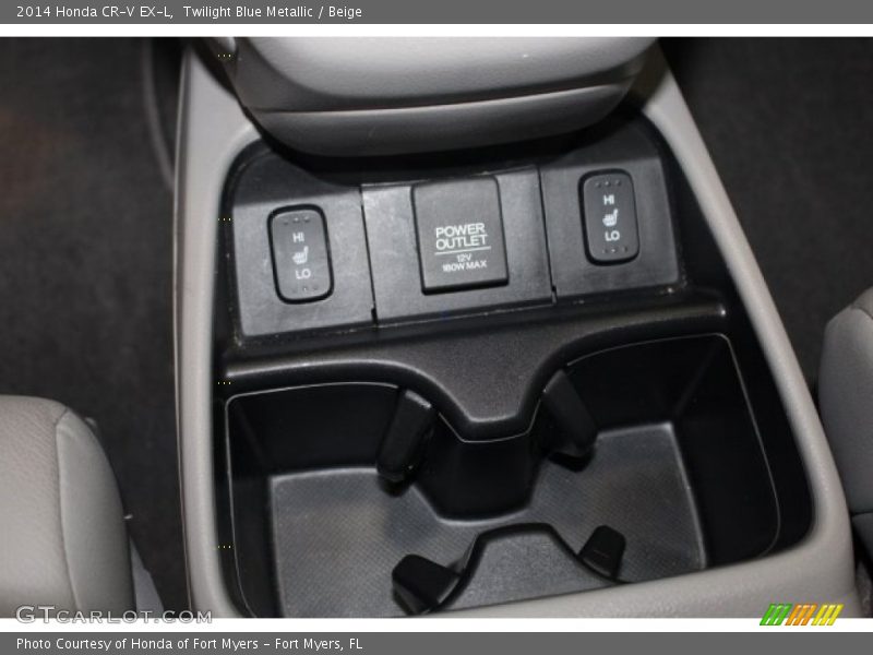 Twilight Blue Metallic / Beige 2014 Honda CR-V EX-L