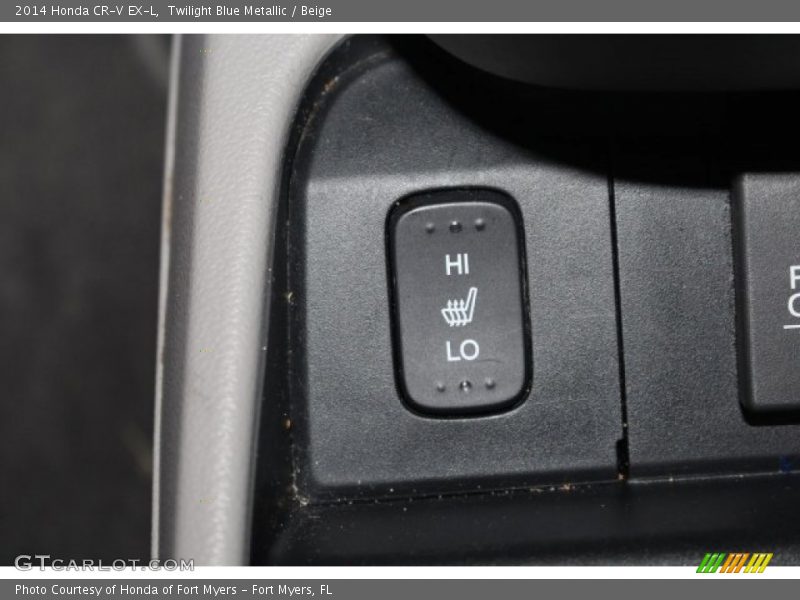 Twilight Blue Metallic / Beige 2014 Honda CR-V EX-L
