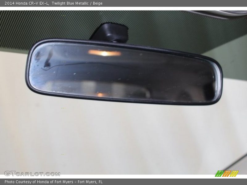 Twilight Blue Metallic / Beige 2014 Honda CR-V EX-L