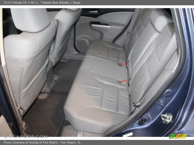 Twilight Blue Metallic / Beige 2014 Honda CR-V EX-L