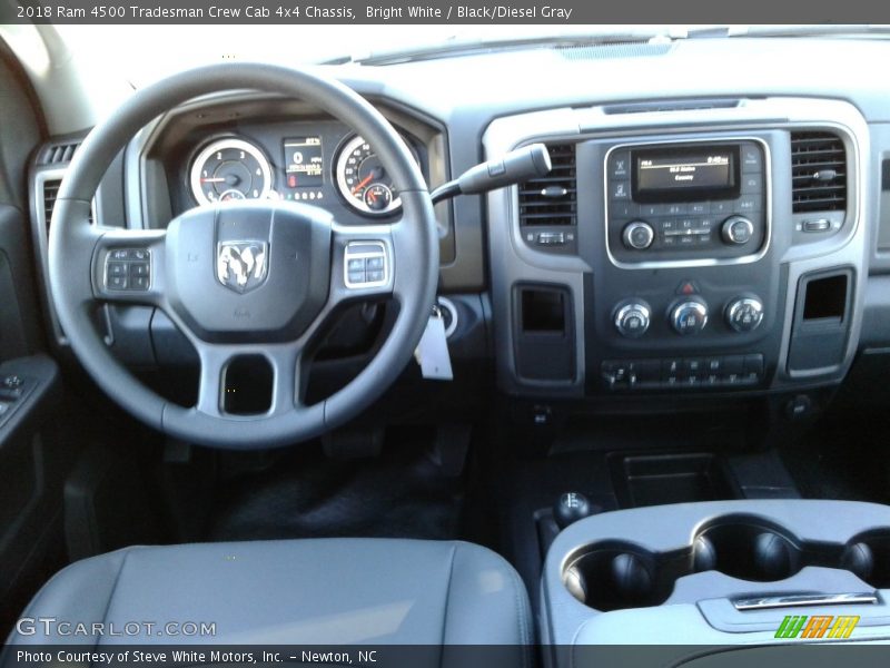 Bright White / Black/Diesel Gray 2018 Ram 4500 Tradesman Crew Cab 4x4 Chassis