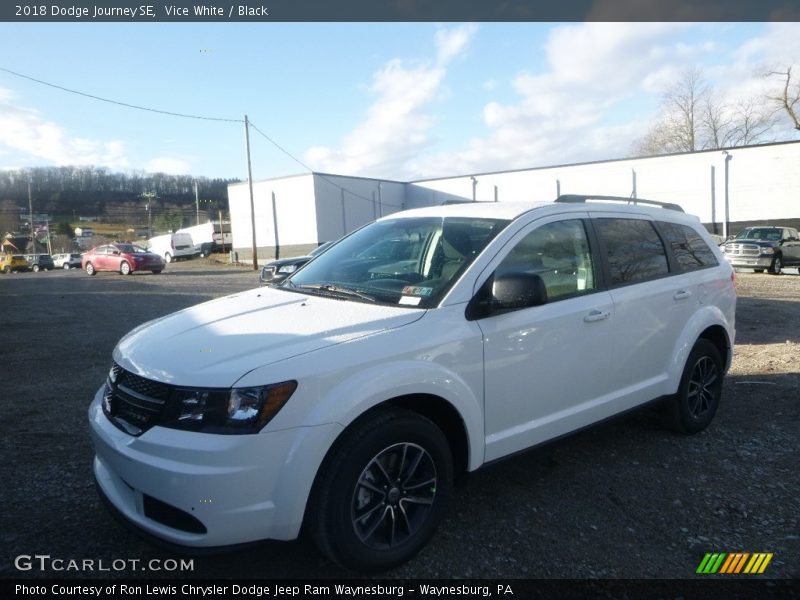 Vice White / Black 2018 Dodge Journey SE