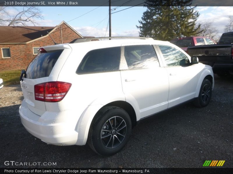 Vice White / Black 2018 Dodge Journey SE