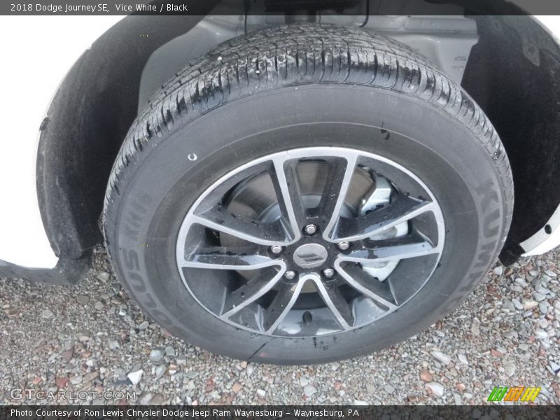 Vice White / Black 2018 Dodge Journey SE