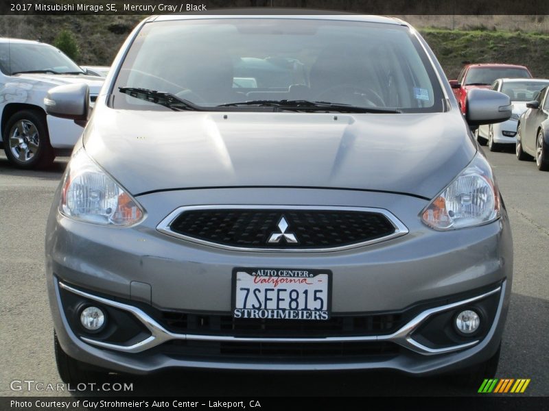 Mercury Gray / Black 2017 Mitsubishi Mirage SE