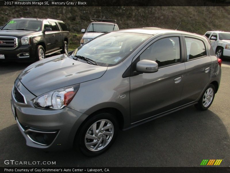 Mercury Gray / Black 2017 Mitsubishi Mirage SE