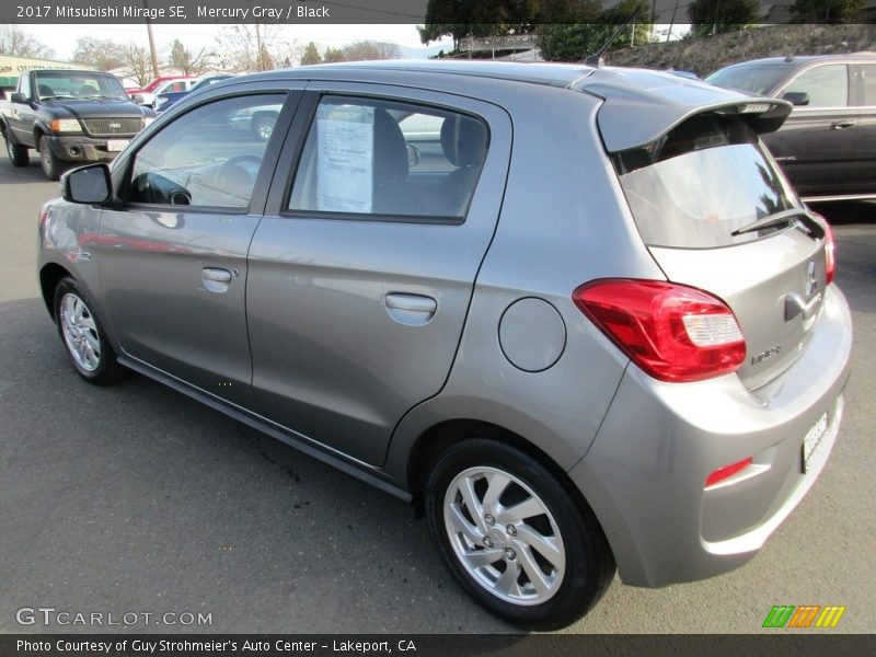 Mercury Gray / Black 2017 Mitsubishi Mirage SE