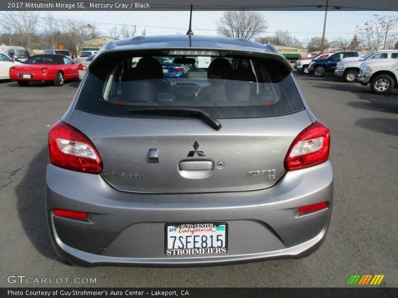 Mercury Gray / Black 2017 Mitsubishi Mirage SE