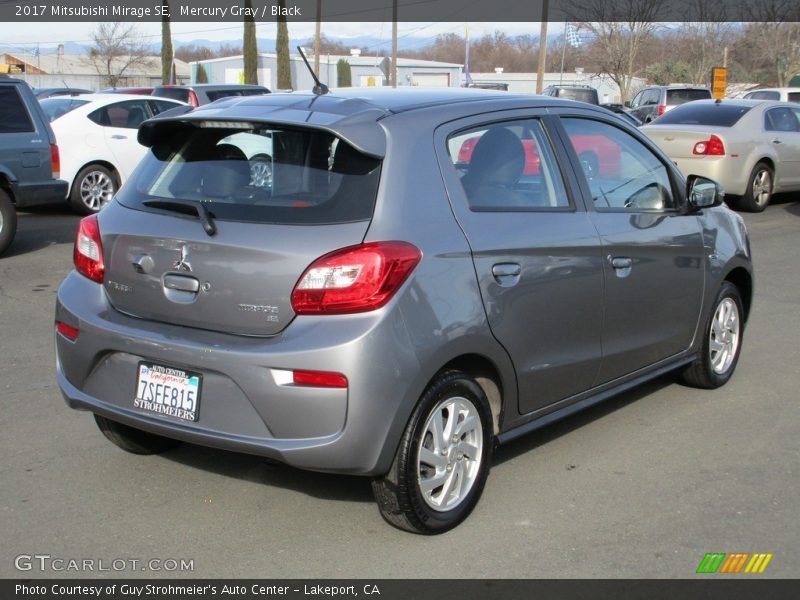 Mercury Gray / Black 2017 Mitsubishi Mirage SE