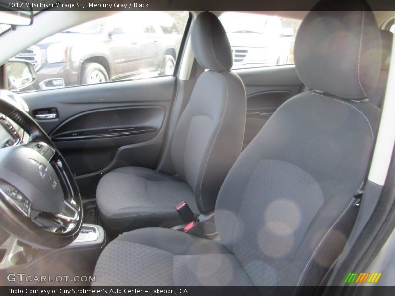 Mercury Gray / Black 2017 Mitsubishi Mirage SE