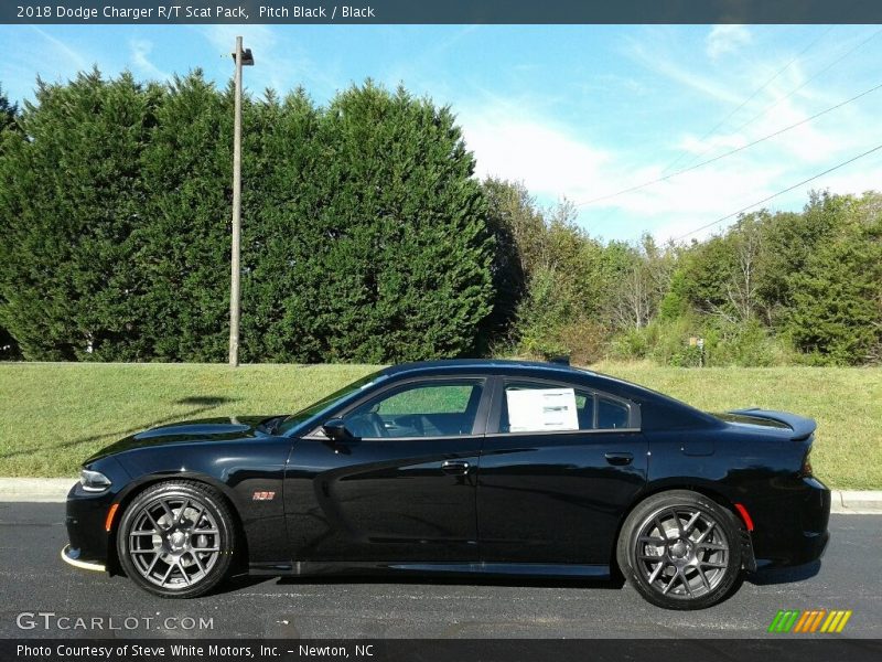 Pitch Black / Black 2018 Dodge Charger R/T Scat Pack