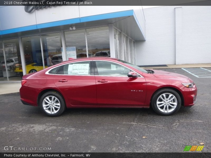 Cajun Red Tintcoat / Jet Black 2018 Chevrolet Malibu LT