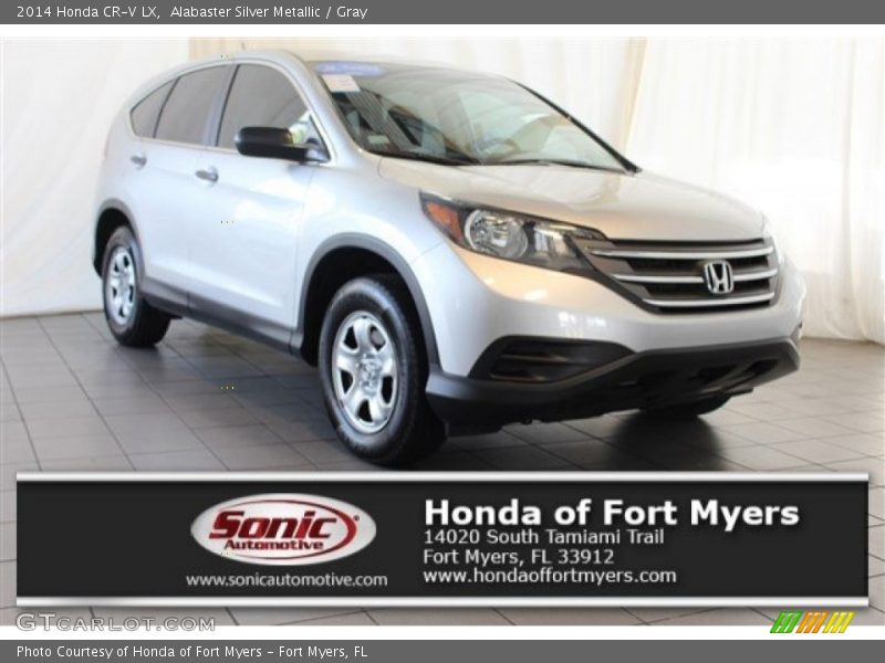 Alabaster Silver Metallic / Gray 2014 Honda CR-V LX
