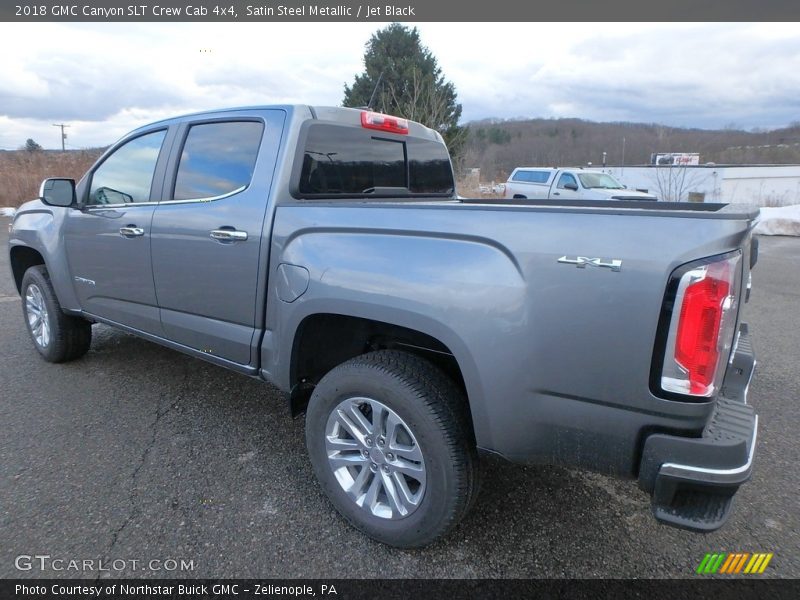 Satin Steel Metallic / Jet Black 2018 GMC Canyon SLT Crew Cab 4x4