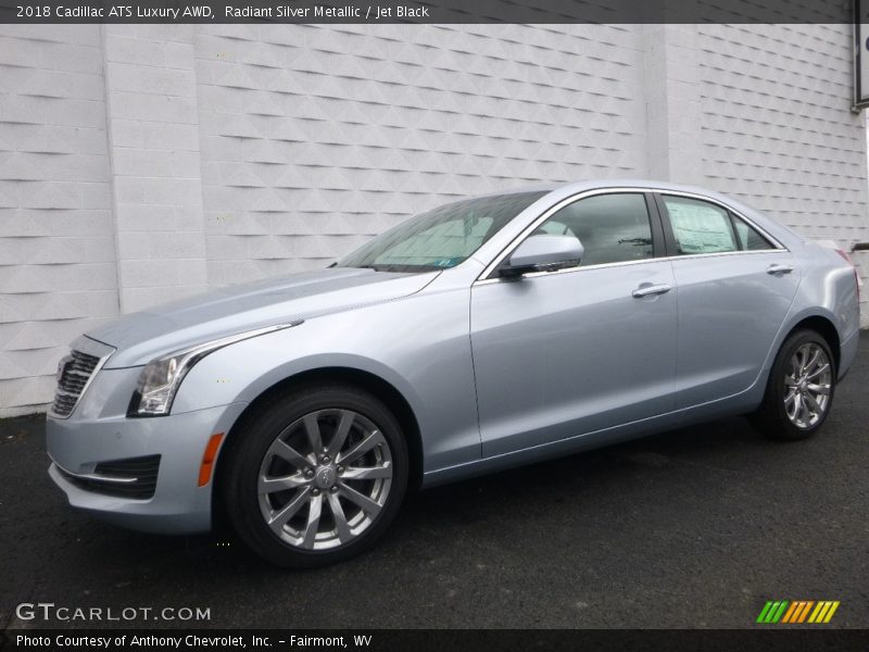 Radiant Silver Metallic / Jet Black 2018 Cadillac ATS Luxury AWD
