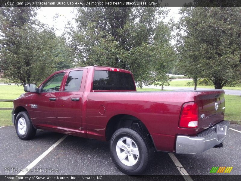 Delmonico Red Pearl / Black/Diesel Gray 2017 Ram 1500 Tradesman Quad Cab 4x4