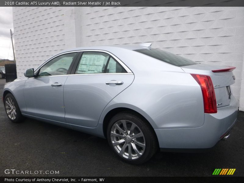 Radiant Silver Metallic / Jet Black 2018 Cadillac ATS Luxury AWD