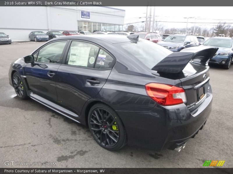 Dark Gray Metallic / Carbon Black 2018 Subaru WRX STI