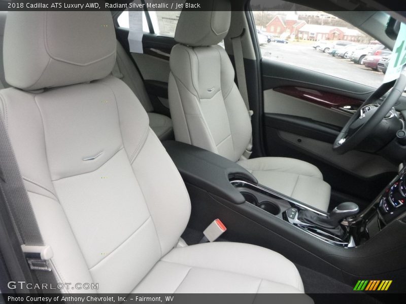 Radiant Silver Metallic / Jet Black 2018 Cadillac ATS Luxury AWD