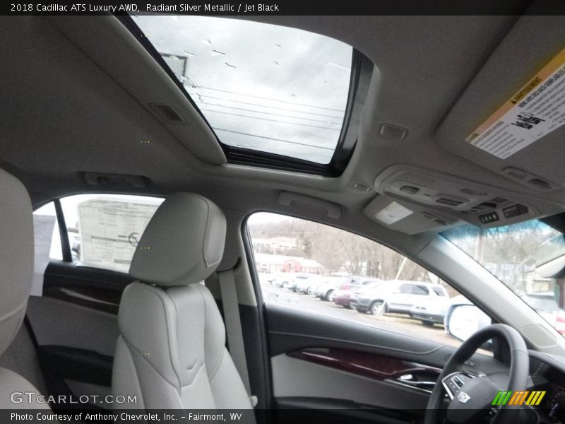 Radiant Silver Metallic / Jet Black 2018 Cadillac ATS Luxury AWD