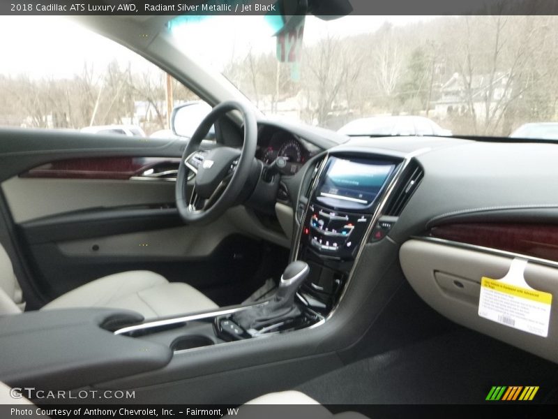 Radiant Silver Metallic / Jet Black 2018 Cadillac ATS Luxury AWD