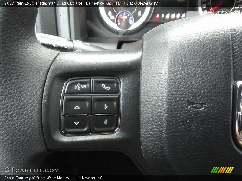 Delmonico Red Pearl / Black/Diesel Gray 2017 Ram 1500 Tradesman Quad Cab 4x4