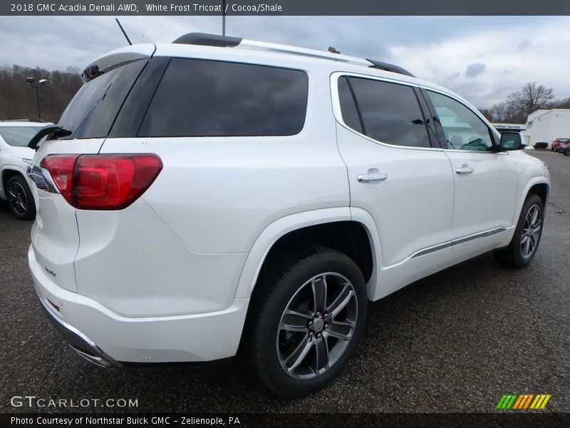 White Frost Tricoat / Cocoa/Shale 2018 GMC Acadia Denali AWD