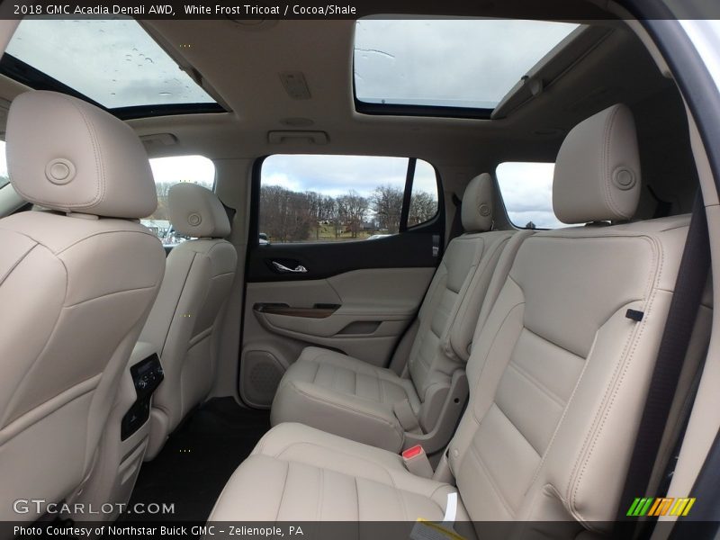 White Frost Tricoat / Cocoa/Shale 2018 GMC Acadia Denali AWD