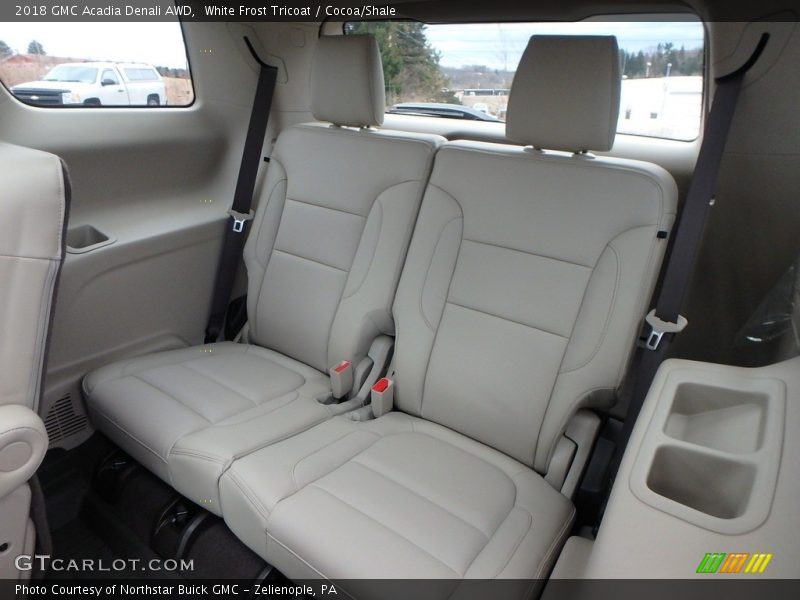 White Frost Tricoat / Cocoa/Shale 2018 GMC Acadia Denali AWD