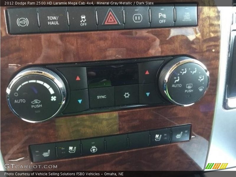 Mineral Gray Metallic / Dark Slate 2012 Dodge Ram 2500 HD Laramie Mega Cab 4x4