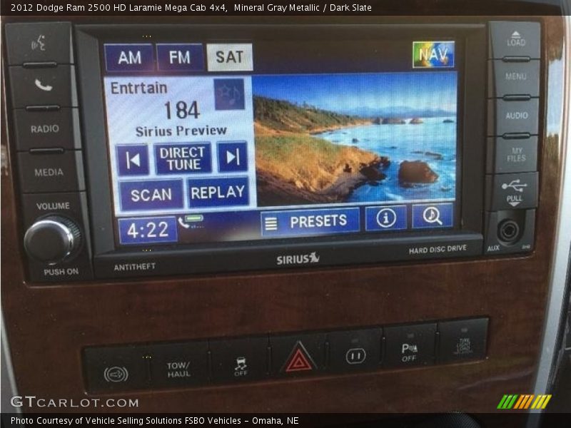 Mineral Gray Metallic / Dark Slate 2012 Dodge Ram 2500 HD Laramie Mega Cab 4x4
