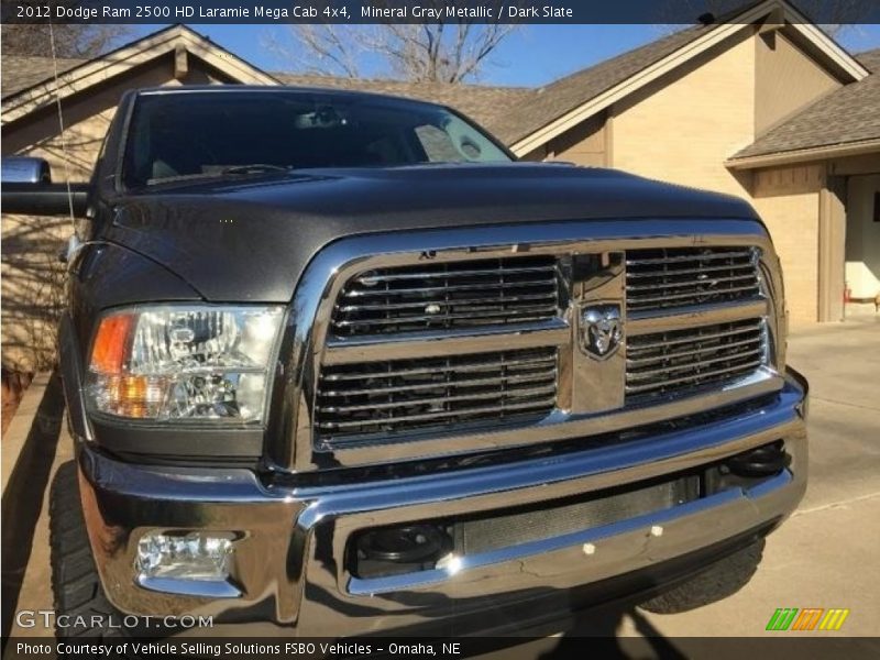 Mineral Gray Metallic / Dark Slate 2012 Dodge Ram 2500 HD Laramie Mega Cab 4x4