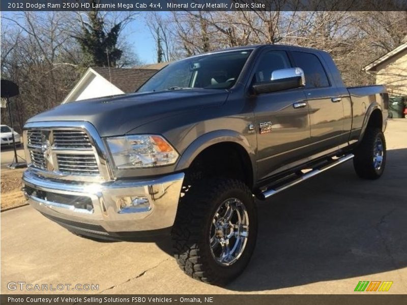 Mineral Gray Metallic / Dark Slate 2012 Dodge Ram 2500 HD Laramie Mega Cab 4x4