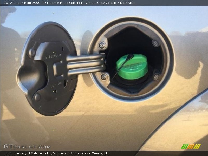 Mineral Gray Metallic / Dark Slate 2012 Dodge Ram 2500 HD Laramie Mega Cab 4x4