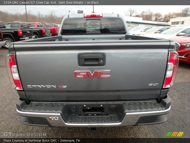 Satin Steel Metallic / Jet Black 2018 GMC Canyon SLT Crew Cab 4x4