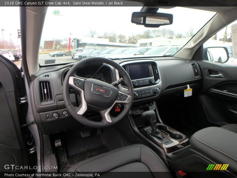 Satin Steel Metallic / Jet Black 2018 GMC Canyon SLT Crew Cab 4x4