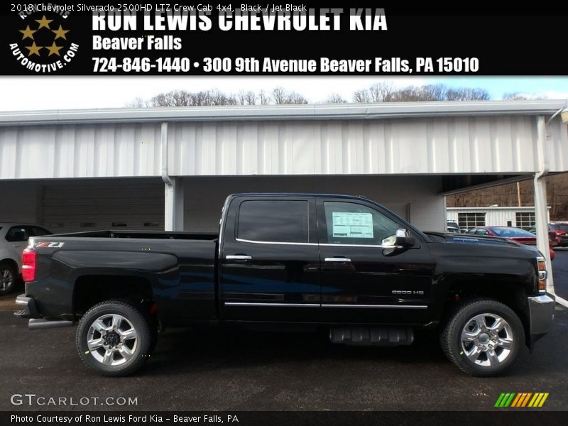 Black / Jet Black 2018 Chevrolet Silverado 2500HD LTZ Crew Cab 4x4