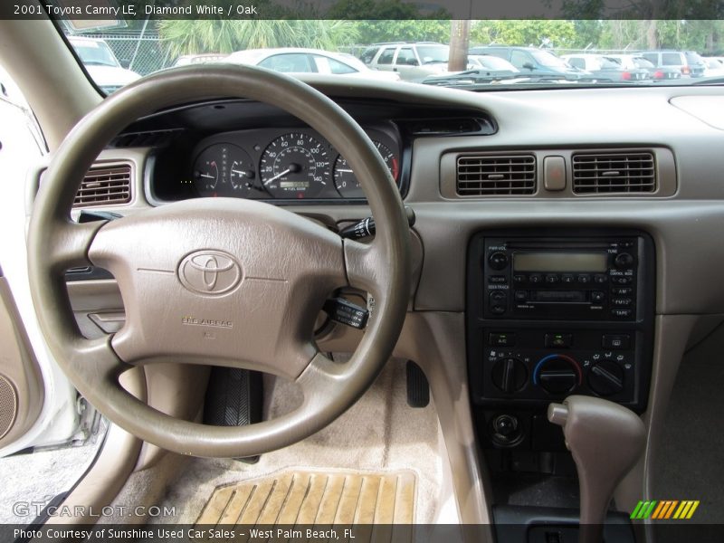 Diamond White / Oak 2001 Toyota Camry LE