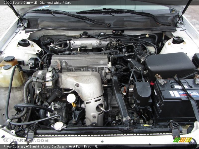 Diamond White / Oak 2001 Toyota Camry LE